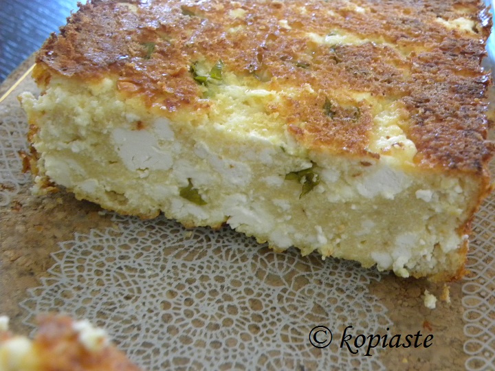 Psomotyri bread and feta pie