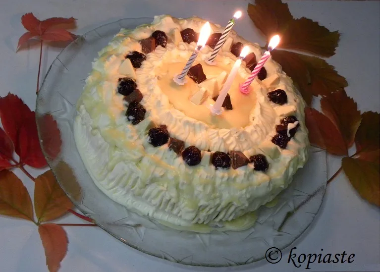 cake with candles