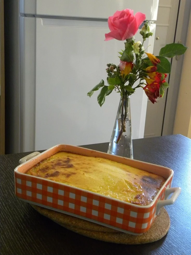 Caramelized Galatopita baked image