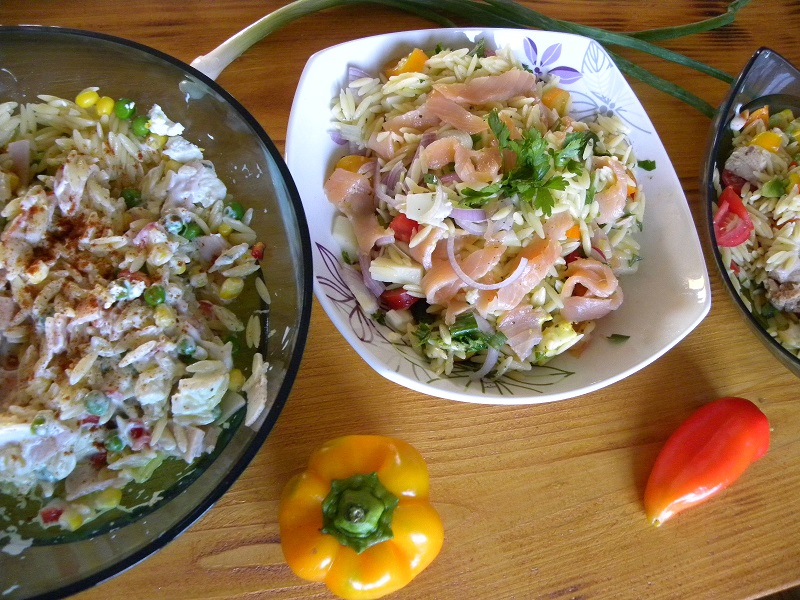 Salmon and orzo salad image