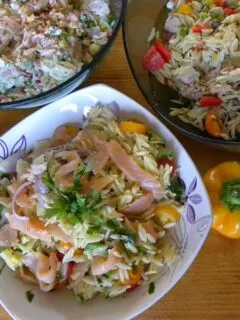 Various orzo salads image