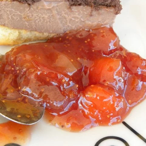 Banana, fig peach and grape jam image