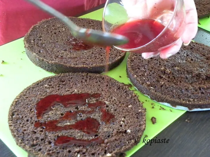 wetting the sponges