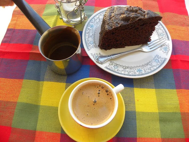 Chocolate Mayonnaise Cake with Cappuccino Glaze picture