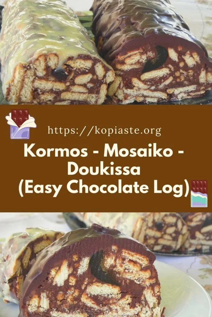 collage chocolate log image