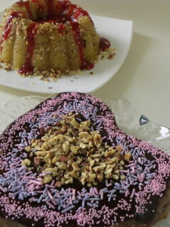 Halvas with strawberry and Chocolate