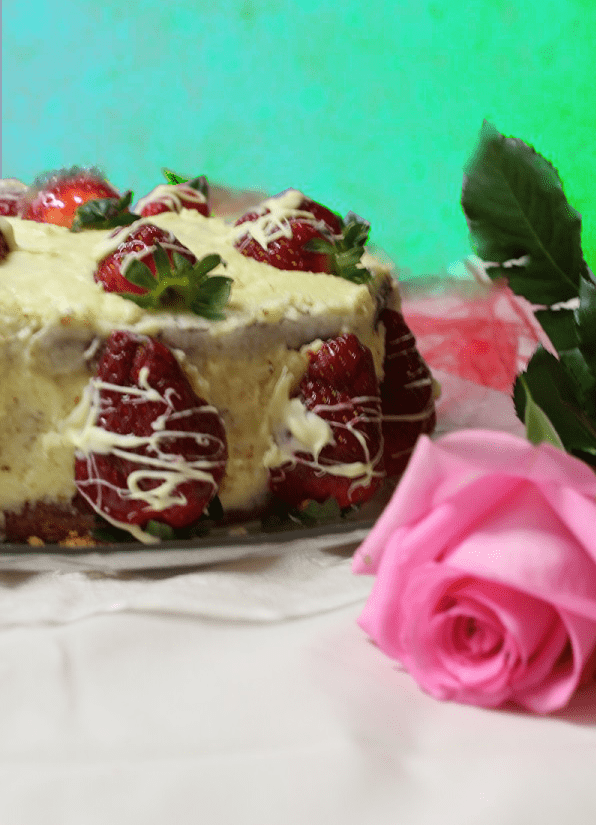 White chocolate buttercream cake