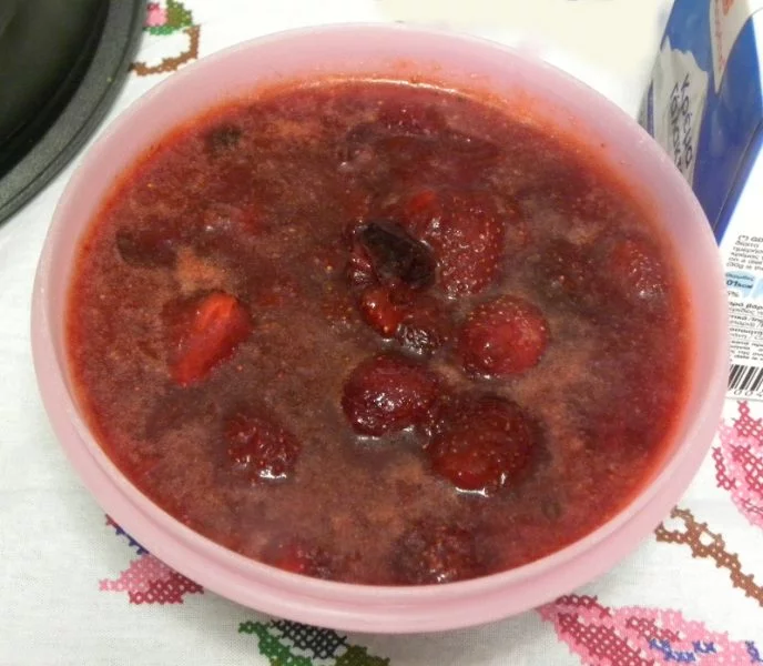 strawberry coulis