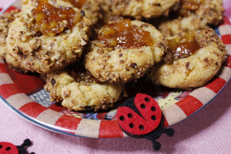 Thumbprint Cookies with Citrus marmalade photo