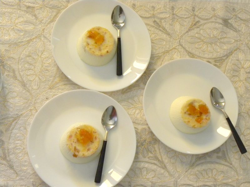 three Seville orange panna cottas image