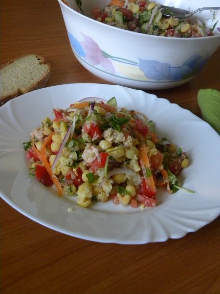 Chickpea Salad with quinoa and tahini image