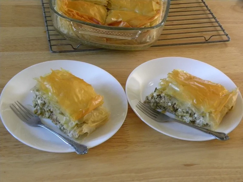 zucchini flower pie image