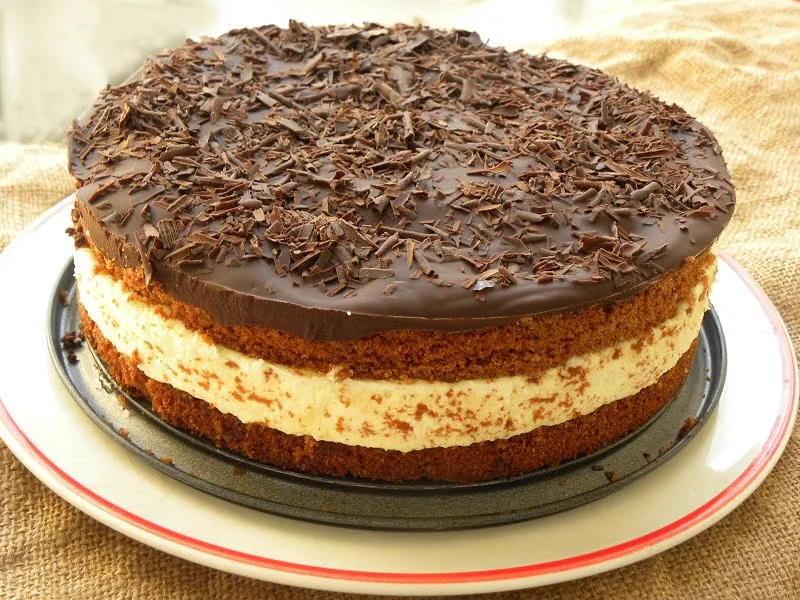 Bounty cake chocolate and coconut image