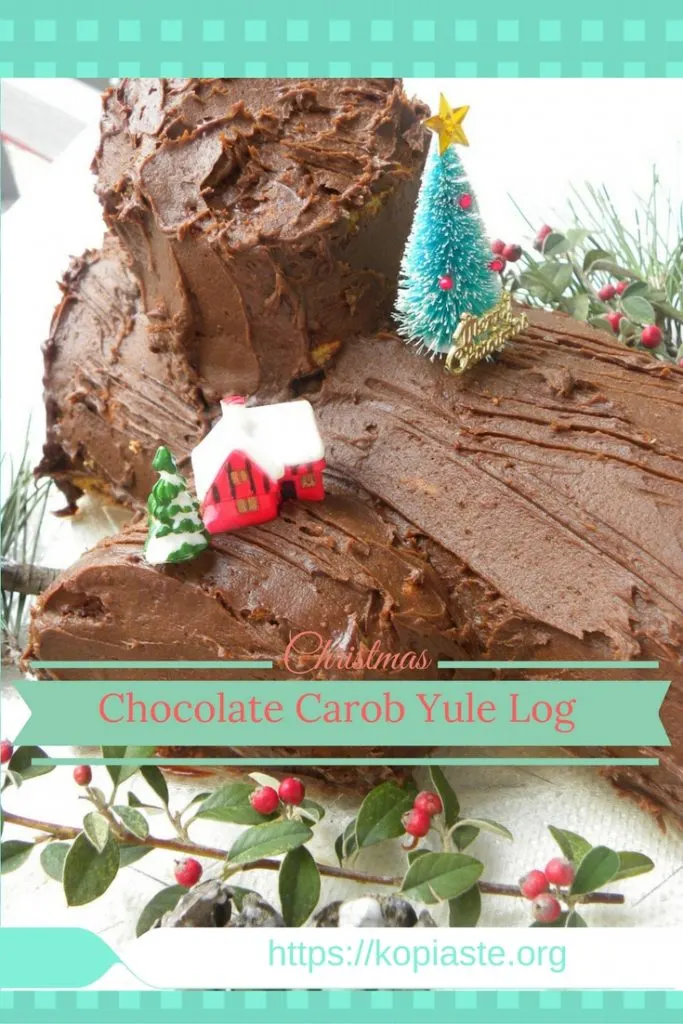 Collage Christmas Yule log image