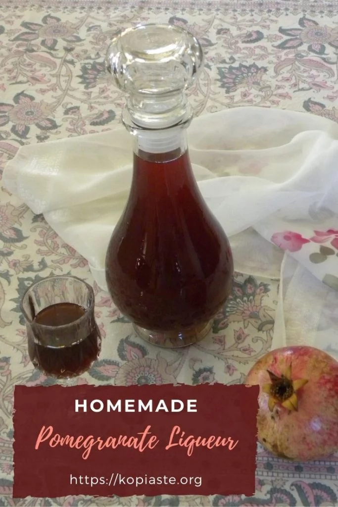 Collage Homemade Pomegranate Liqueur image