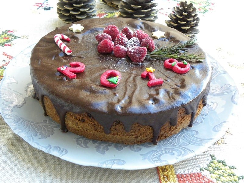 coffee cake with ganache image
