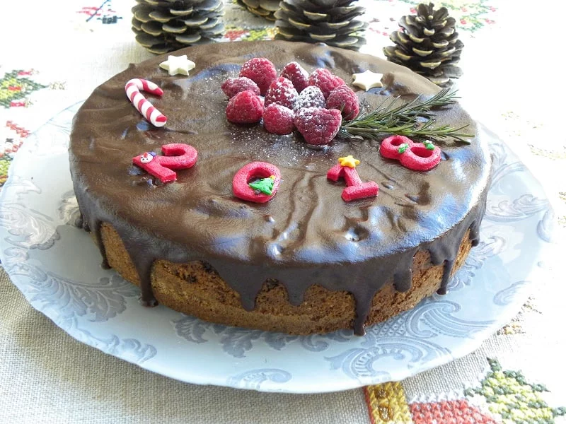 coffee cake with ganache image
