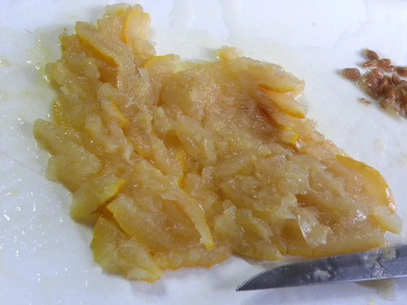 Cut bergamots into small pieces image