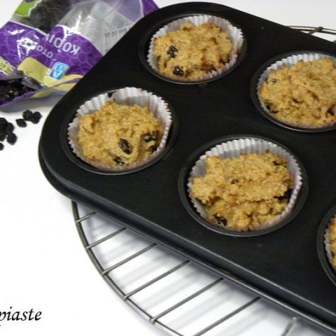 Easy, Sugarless, Gluten Free Peanut Butter, Cream Cheese, Coconut Muffins