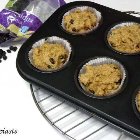 Easy, Sugarless, Gluten Free Peanut Butter, Cream Cheese, Coconut Muffins