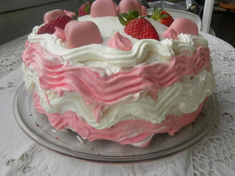 Elia's Red velvet cake2 marked strawberry red velvet cake photo