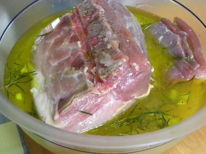 Pork in marinade image