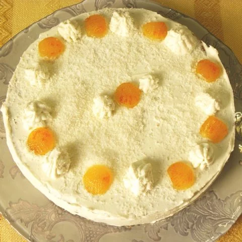 Vegan Carrot and Banana Cake with Banana and Coconut Frosting image
