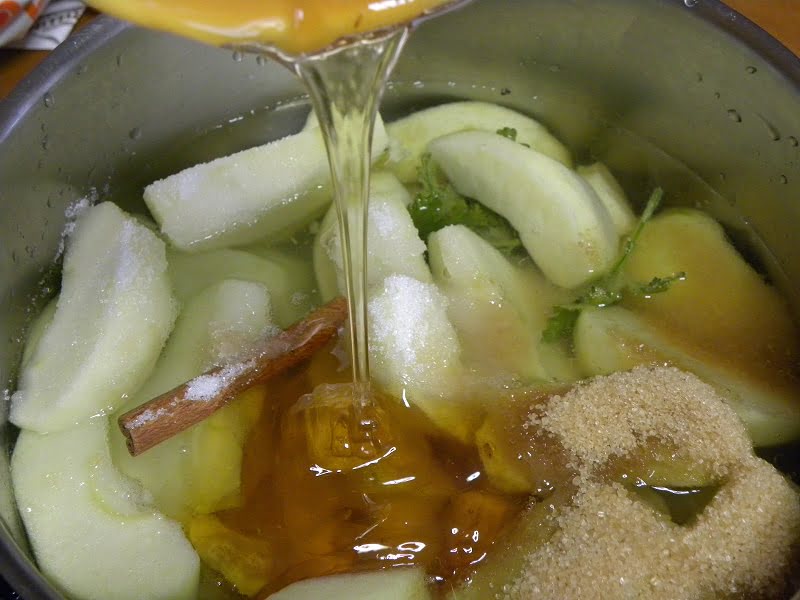 Apple-Jam-adding-honey-image