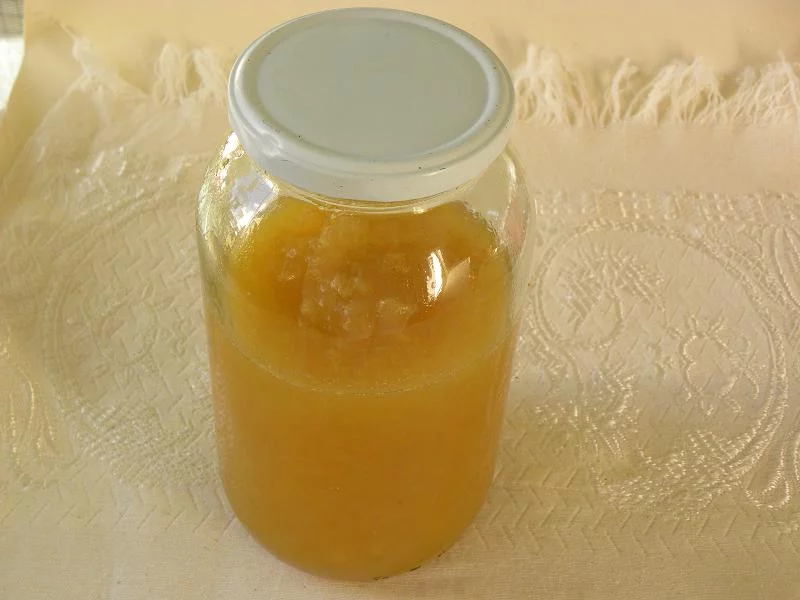 Apple sauce with granny smith apples image
