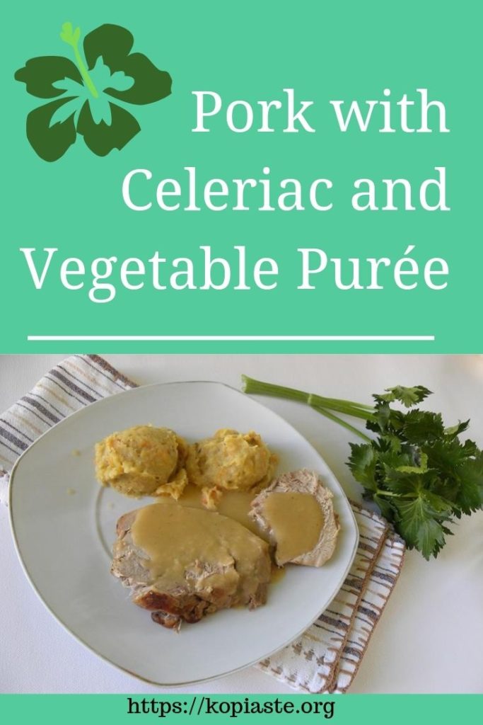 Collage Pork with celery root photo