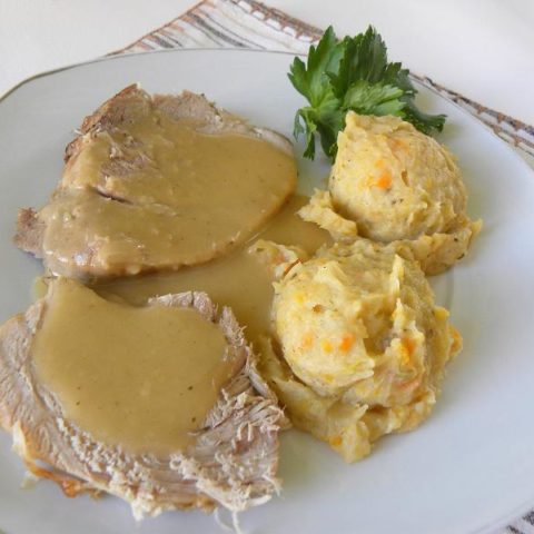 Pork with celery root image