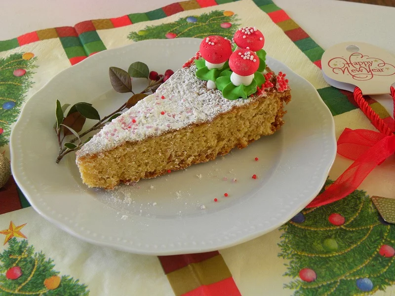 Almond Vassilopita cut image