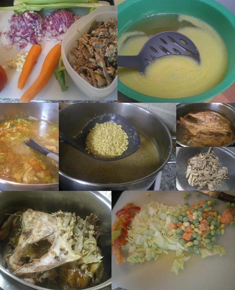 Collage Turkey soup image