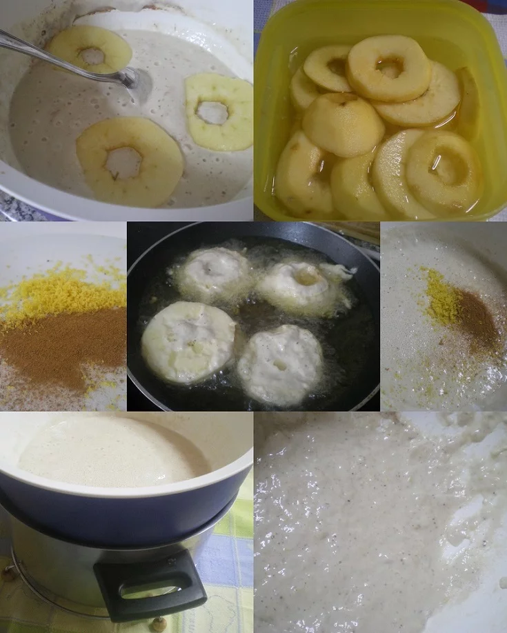 Collage Apple xerotigana fritters image
