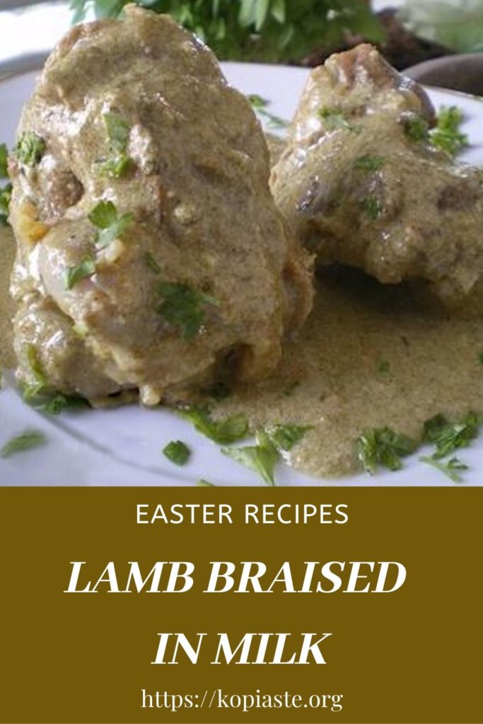 Collage lamb braised in milk image