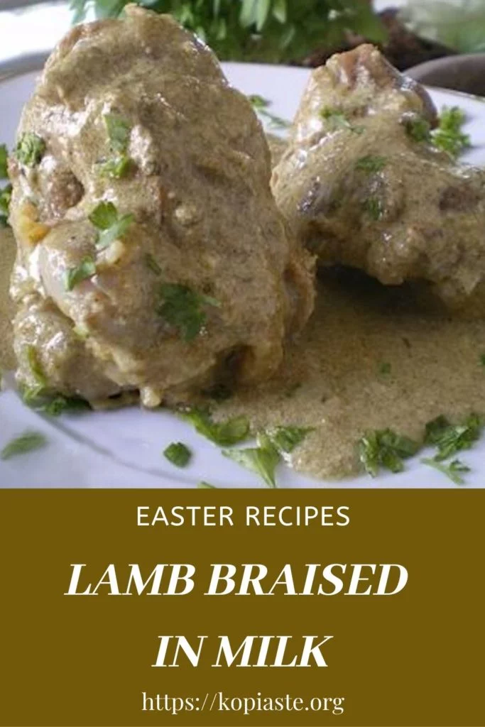 Collage lamb braised in milk image