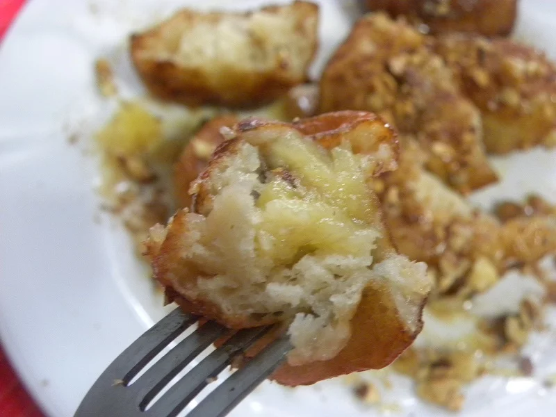 Loukoumades with banana image