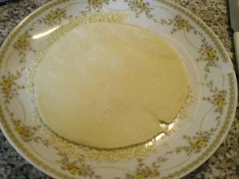 dough in sesame seeds