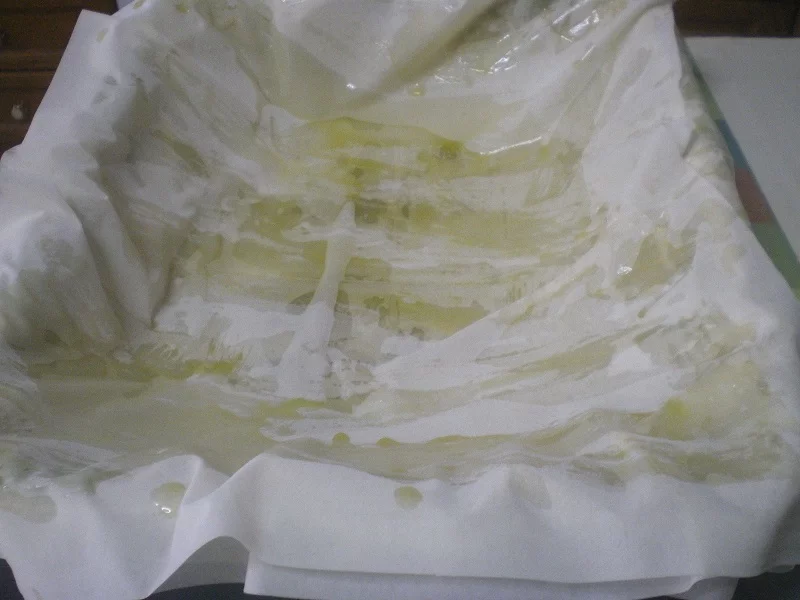 Phyllo sheets oiled image