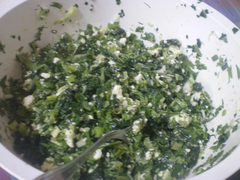spanakopita filling image