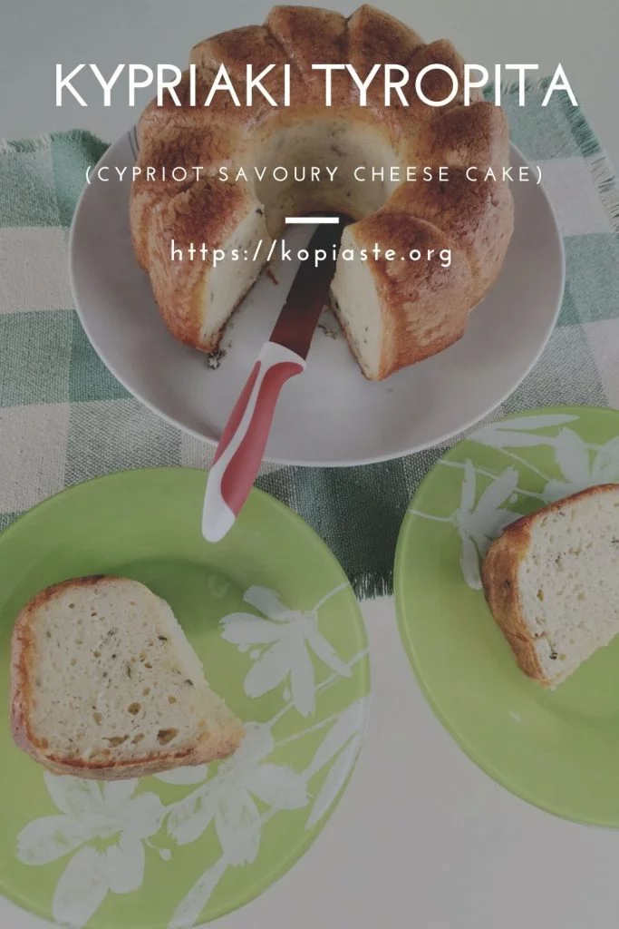 Collage Cypriot Savoury Cheese Cake image