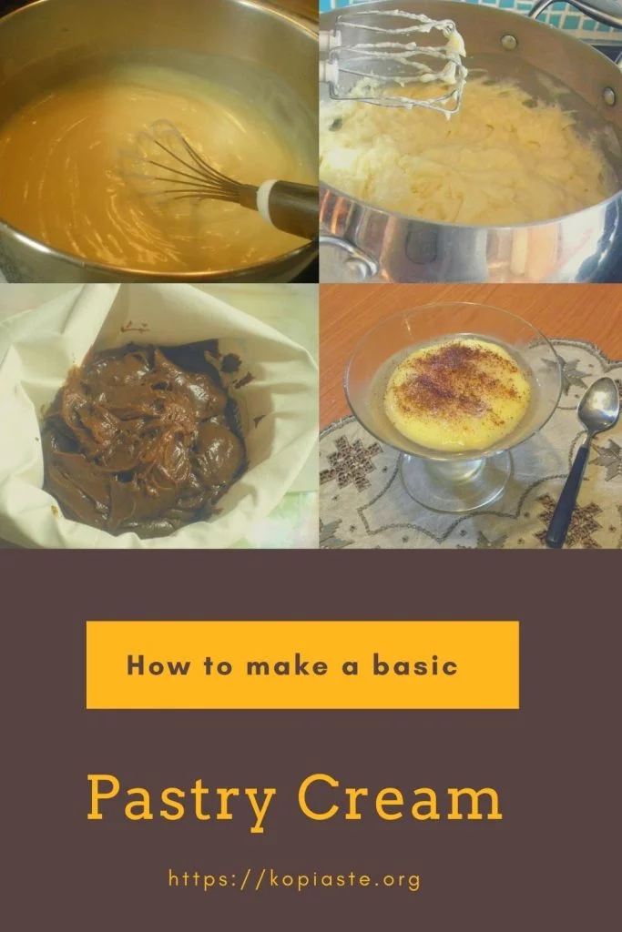 Collage how to make pastry cream image