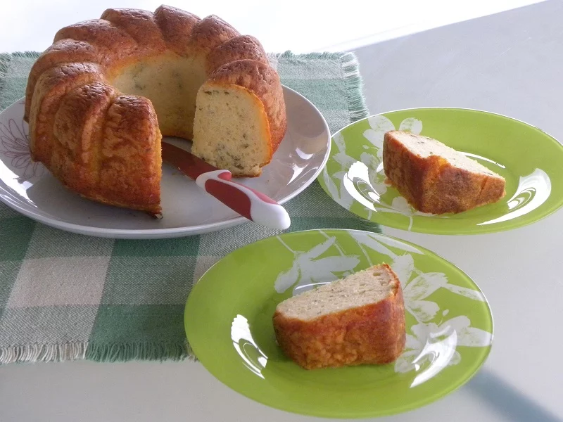 Cypriot Savoury halloumi cake image