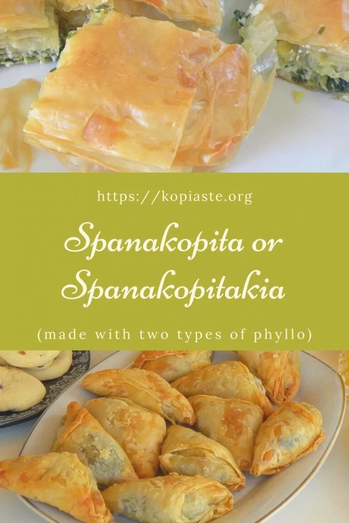 Collage Spanakopita or Spanakopitakia image