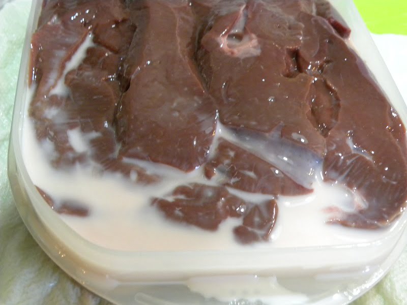 marinating liver in milk image
