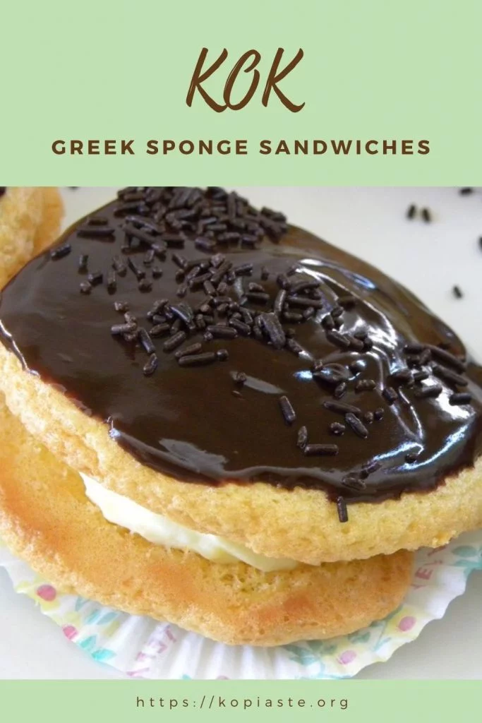 Collage Kok Greek Sponge sandwiches image
