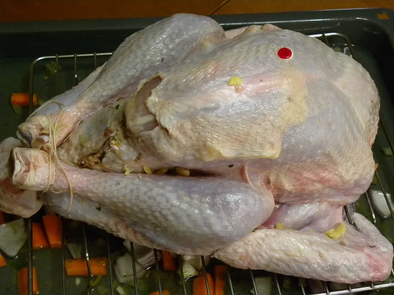 Turkey on the wire rack image