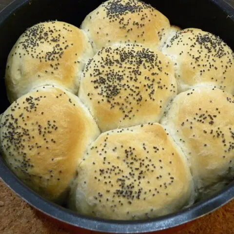 Pull-aparts with feta graviera and tyrokafteri pepper and a little milk image