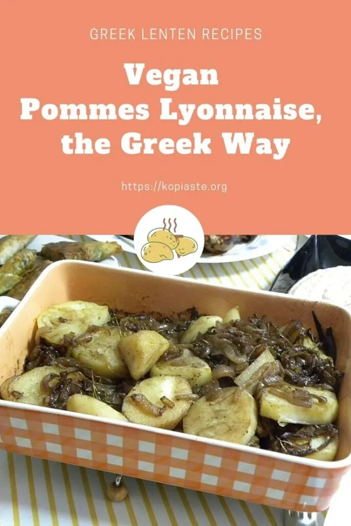 Collage Vegan Pommes Lyonnaise photo