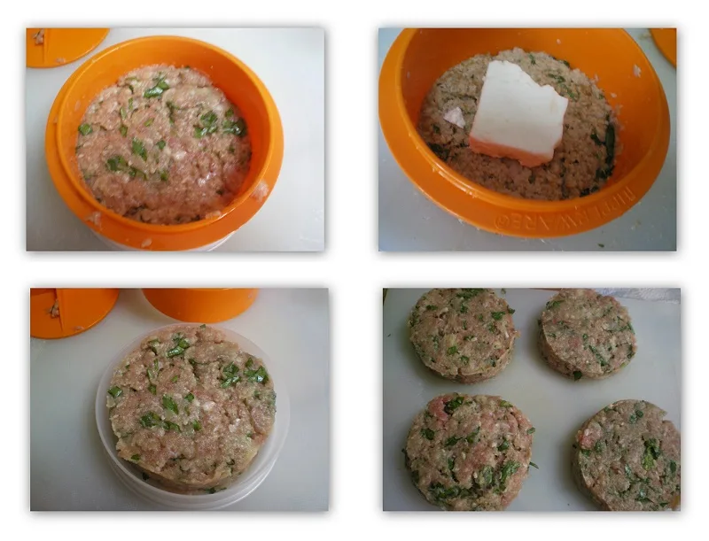 Collage feta-stuffed Mpiftekia image